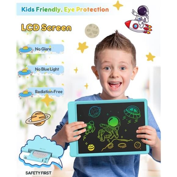 LCD Writing Tablet, Doodle Board Toys Gifts for 3-8 Year Old Girls Boys, 10 Inch - Picture 2 of 7